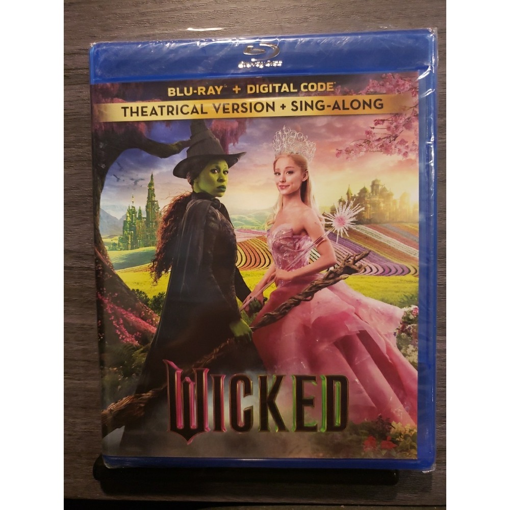NEW! WICKED Blu-ray + Digital Theatrical Version and Sing Along